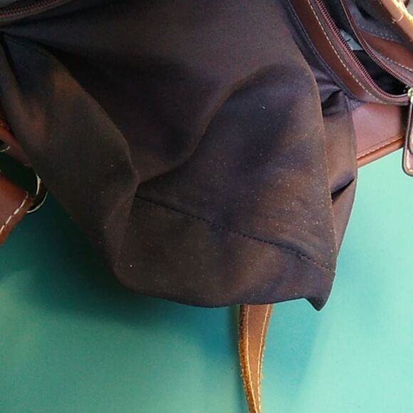 Vintage Etienne Aigner Tapestry Brown and Gold Women's Bag - Picture 8 of 15